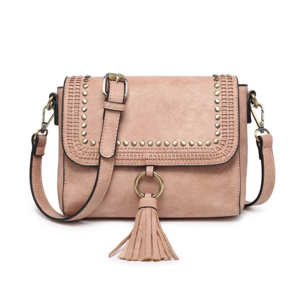 Sage Studded Crossbody - Mauve - NEW WITH TAGS